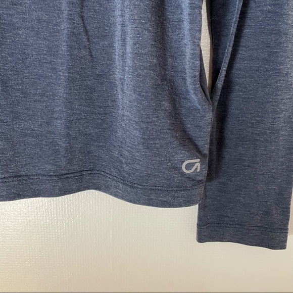 Gap Fit gathered backless long sleeve workout top women’s size small bre… - Picture 3 of 5